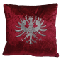 Kissen - Tiroler Adler - silber - bordeauxrot