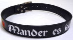Ledergürtel "Mander es isch Zeit"