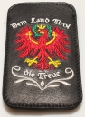 Lederhandytasche - Dem Land Tirol die Treue - schwarz