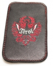 Lederhandytasche - Tirol - schwarz